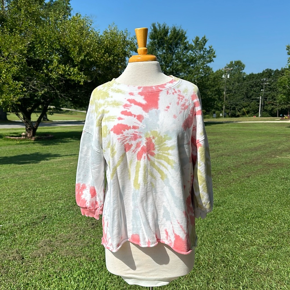 Tie dye top-W6758